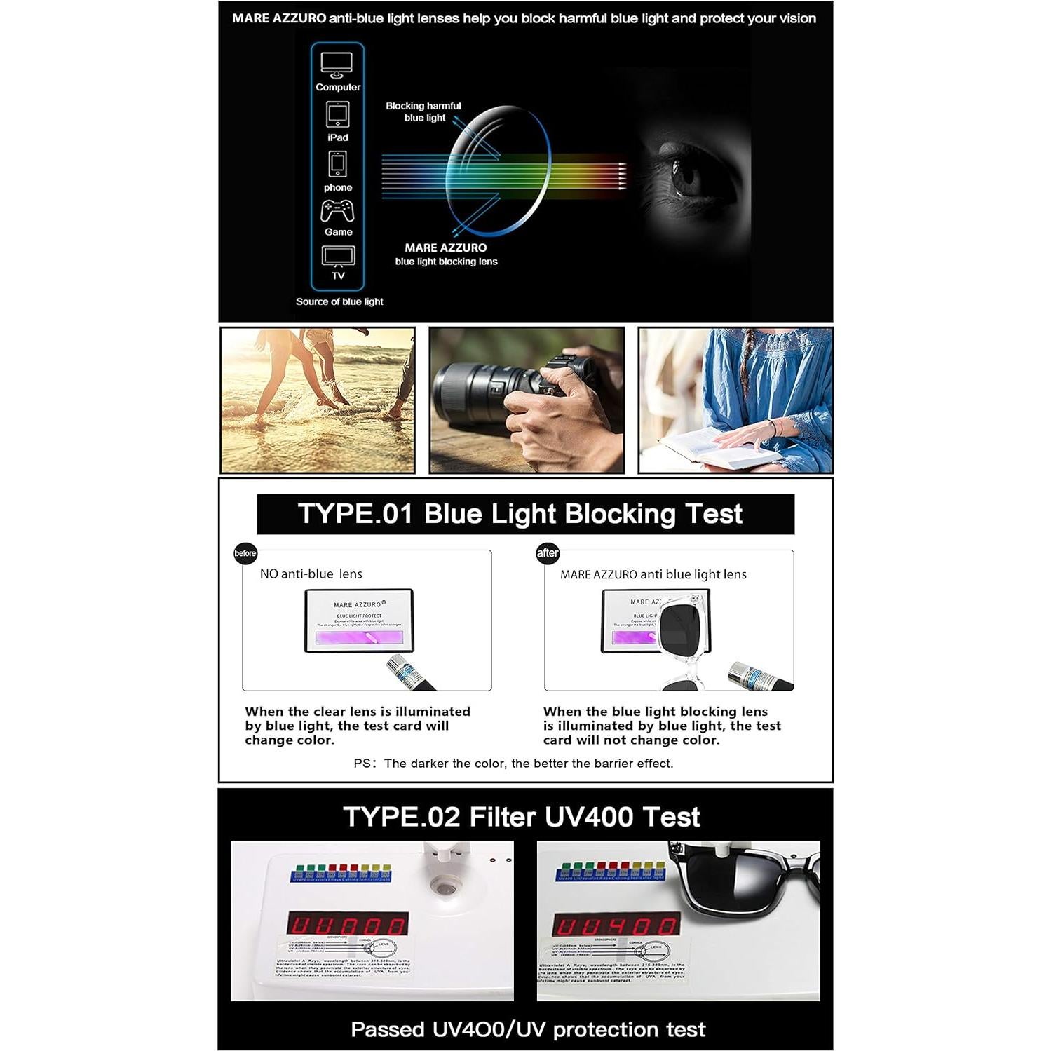 Gafas de Sol Lectoras MARE AZZURO 1.5 UV400 Mujeres