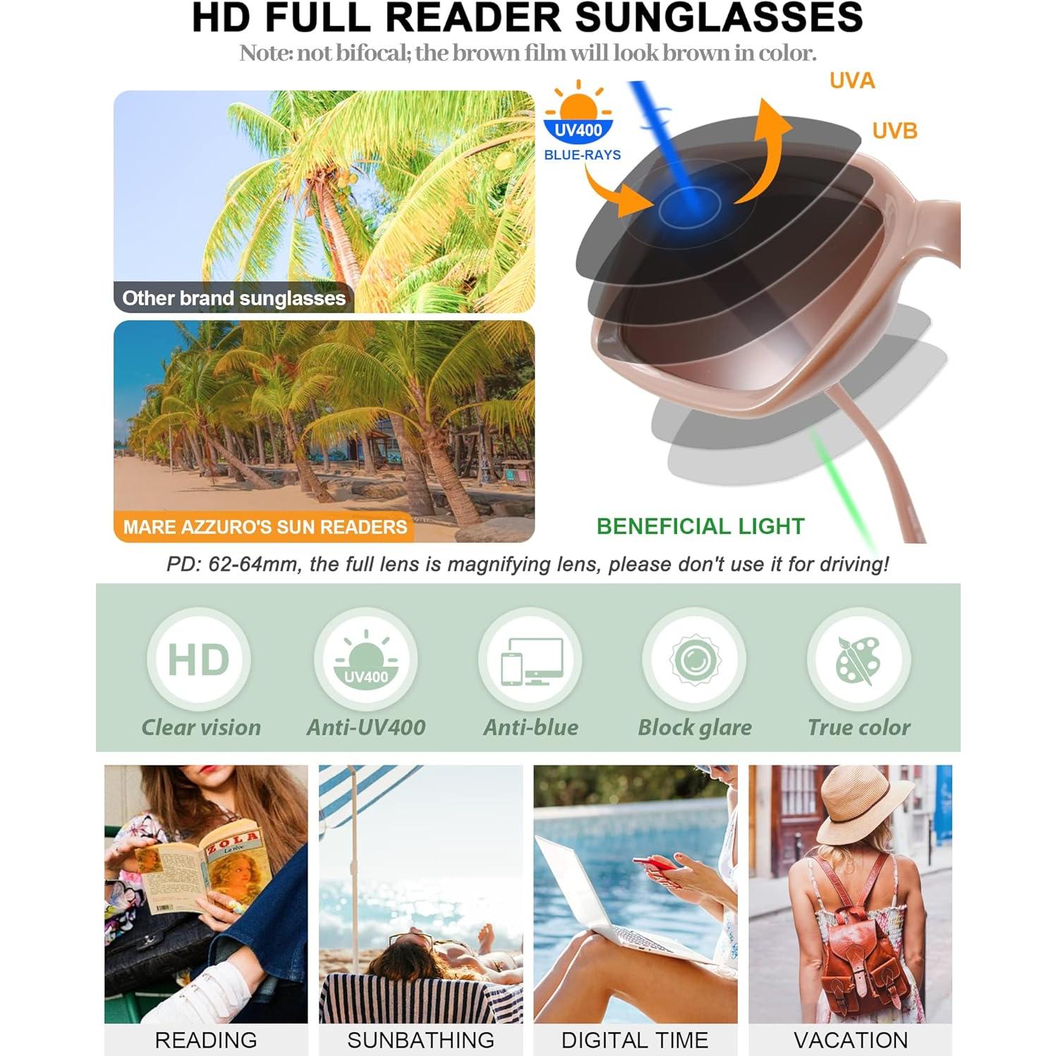 Gafas de sol MARE AZZURO 1.0 Protección UV Lente café