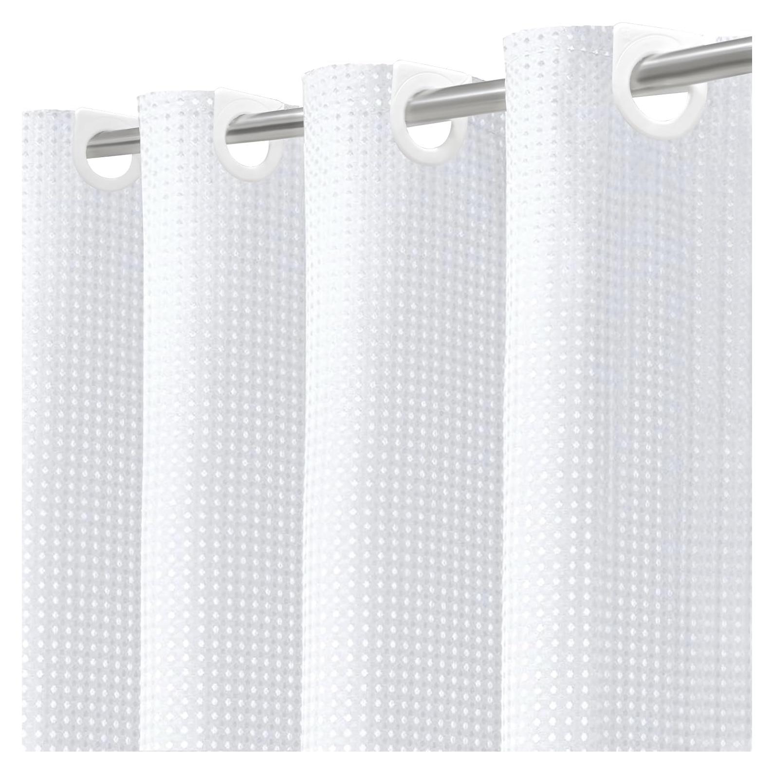 Cortina de Ducha INHOUSOLU 72x84" Sin Ganchos 100% Poliéster