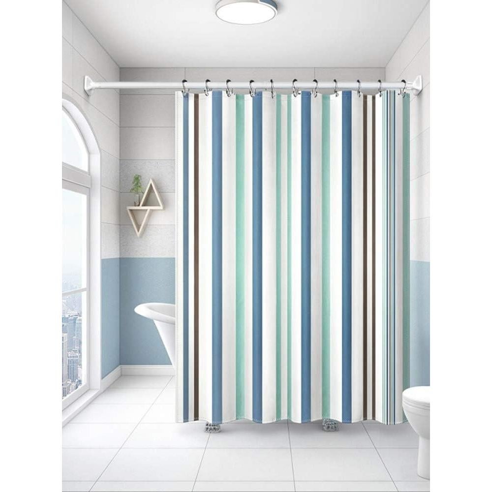 Ganchos para Cortina de Ducha Goowin, 12 Pcs, Acero Inoxidable Negro