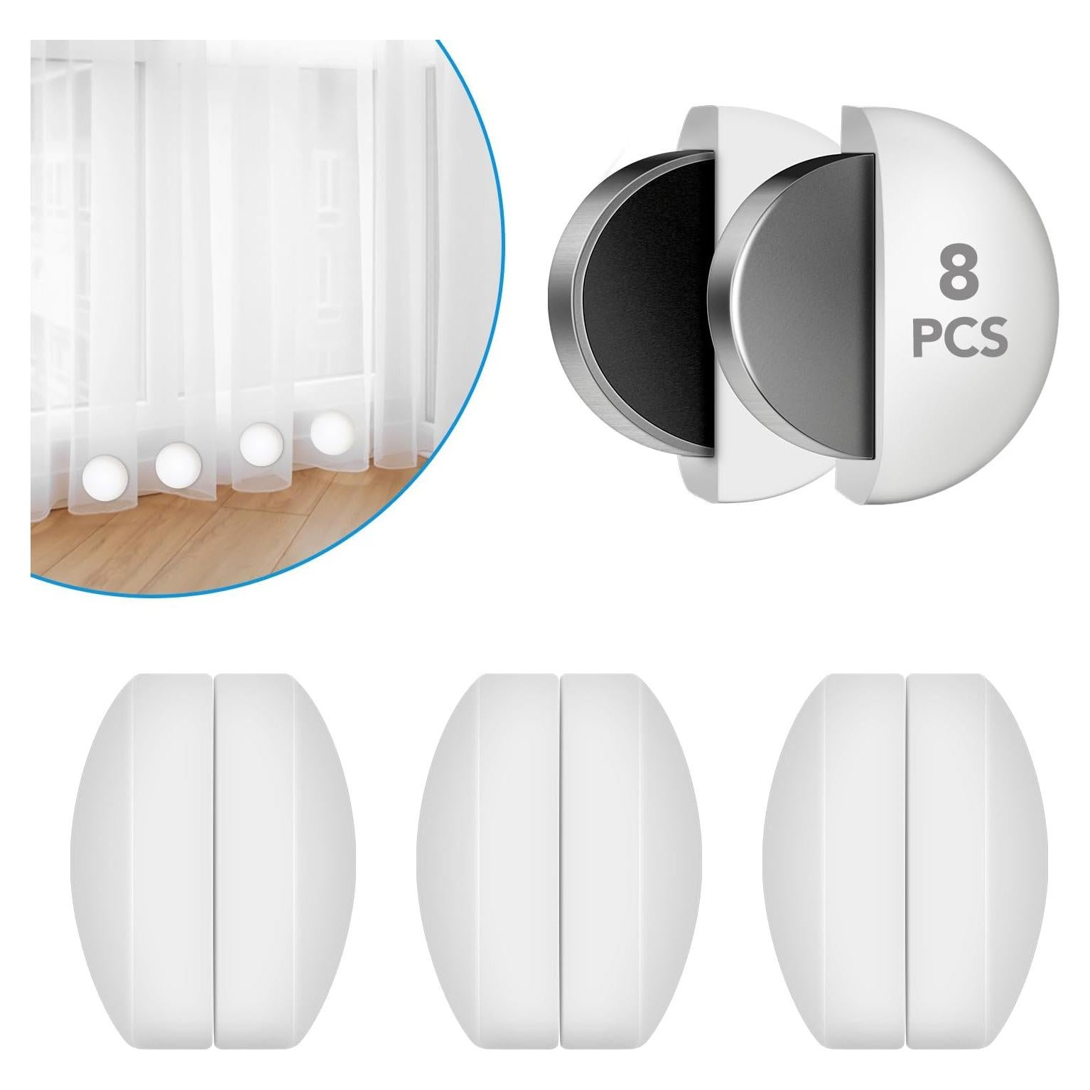 Pesas para Cortinas de Ducha YixangDD - 8 Paquetes de Goma