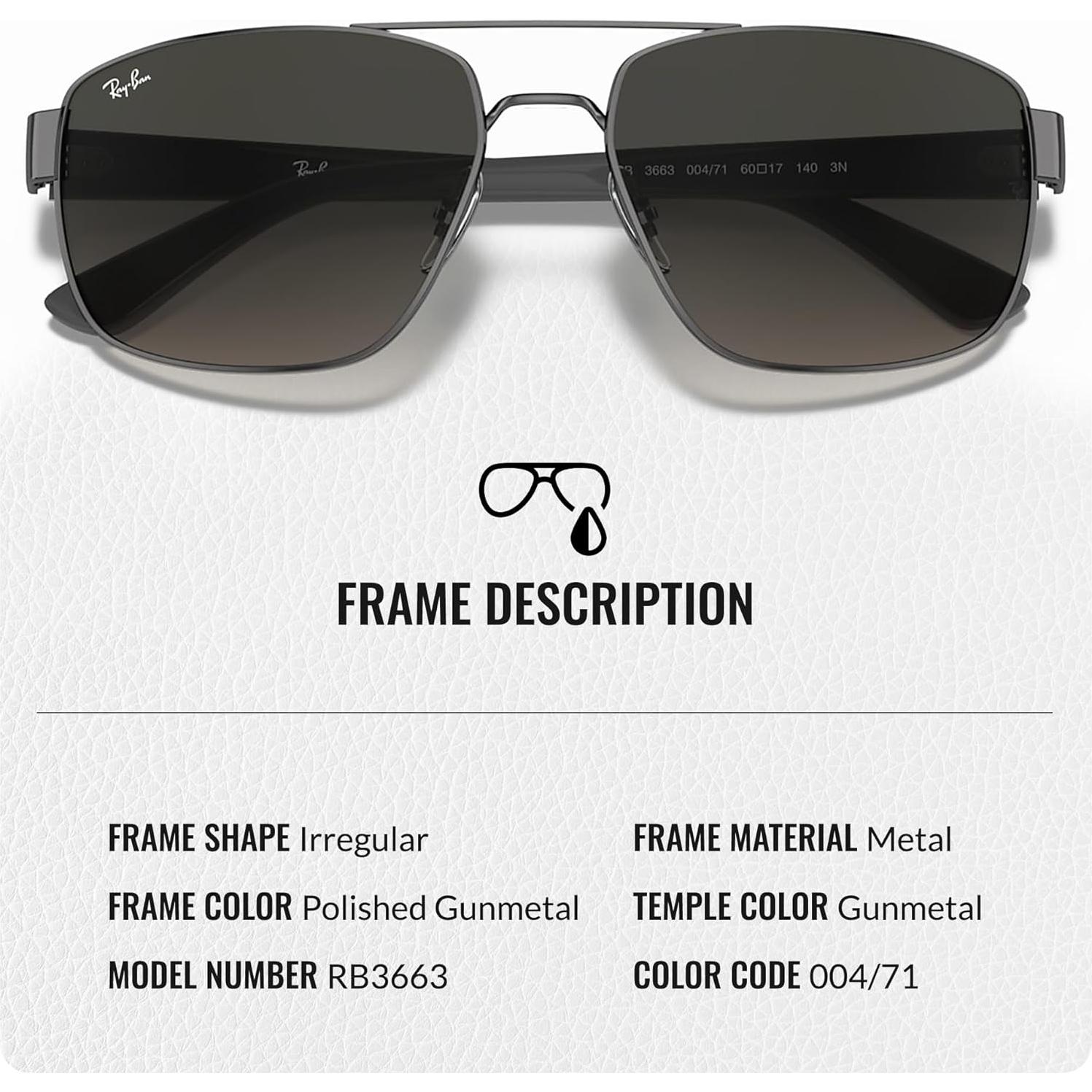 Gafas de Sol Ray-Ban RB3663 Cuadradas con Accesorios