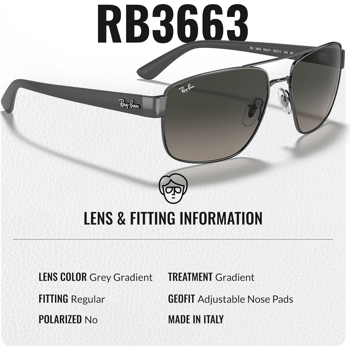 Gafas de Sol Ray-Ban RB3663 Cuadradas con Accesorios
