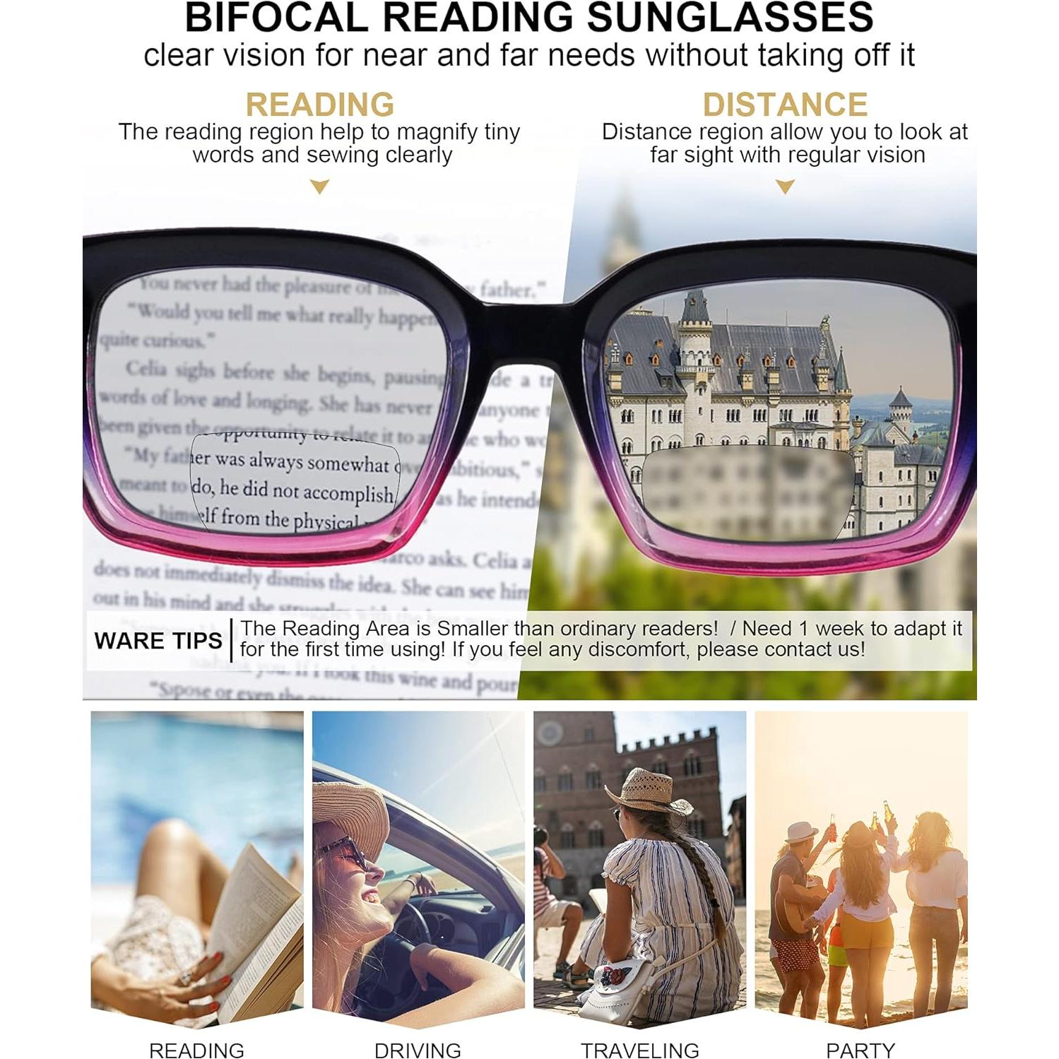 Gafas de Sol Bifocales MARE AZZURO 3.5 para Mujeres