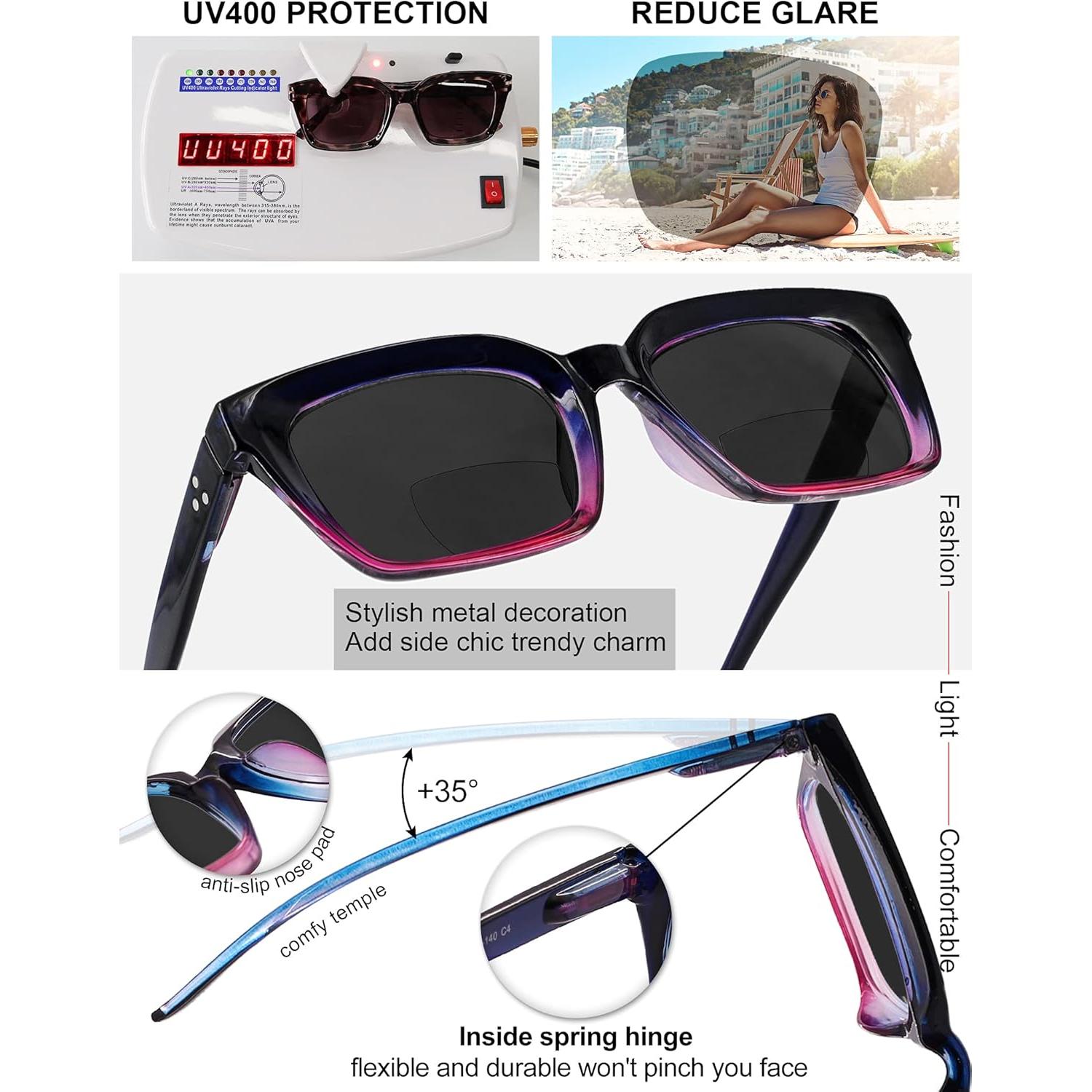 Gafas de Sol Bifocales MARE AZZURO 3.5 para Mujeres