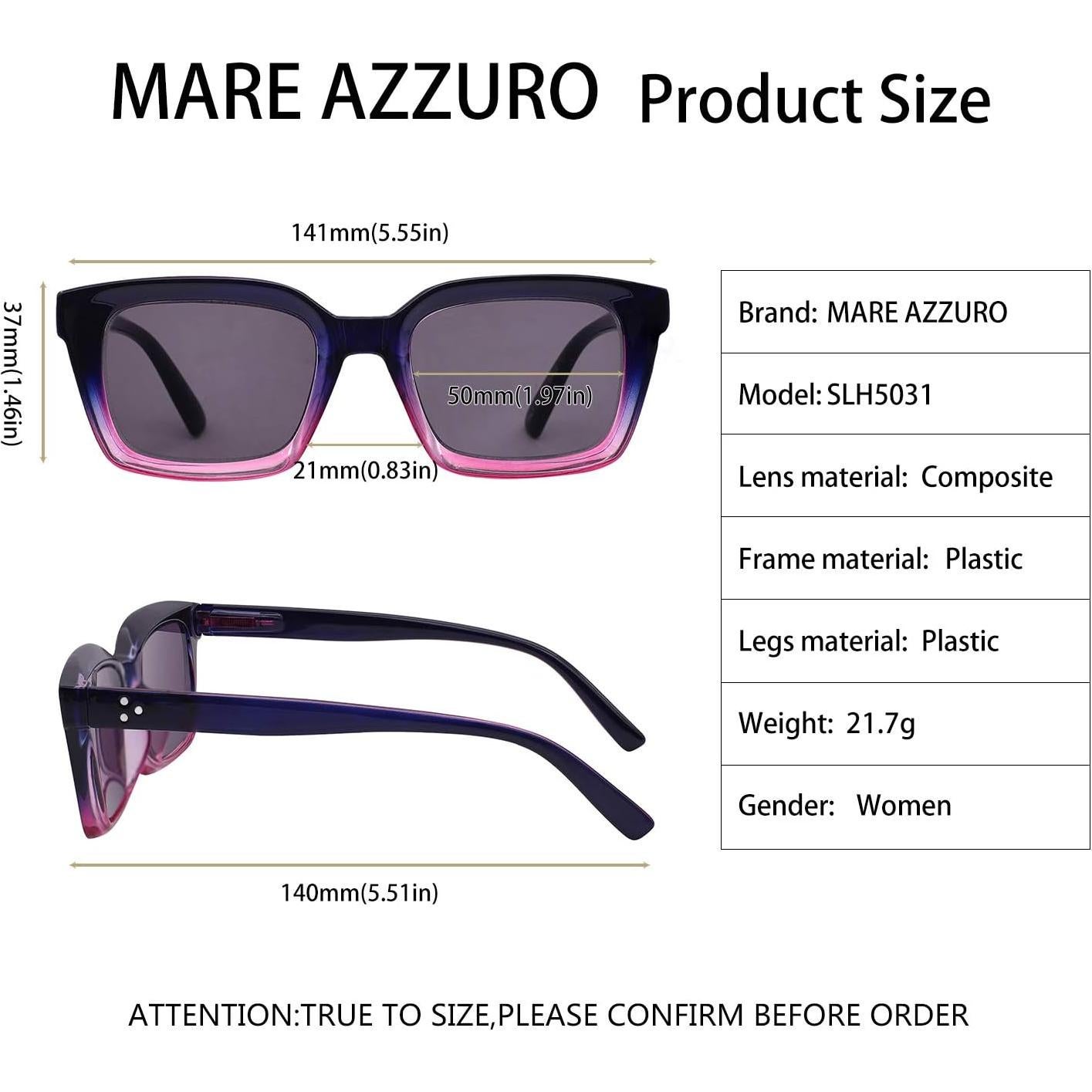 Gafas de Sol Lectoras MARE AZZURO 2.25 UV400 Mujeres