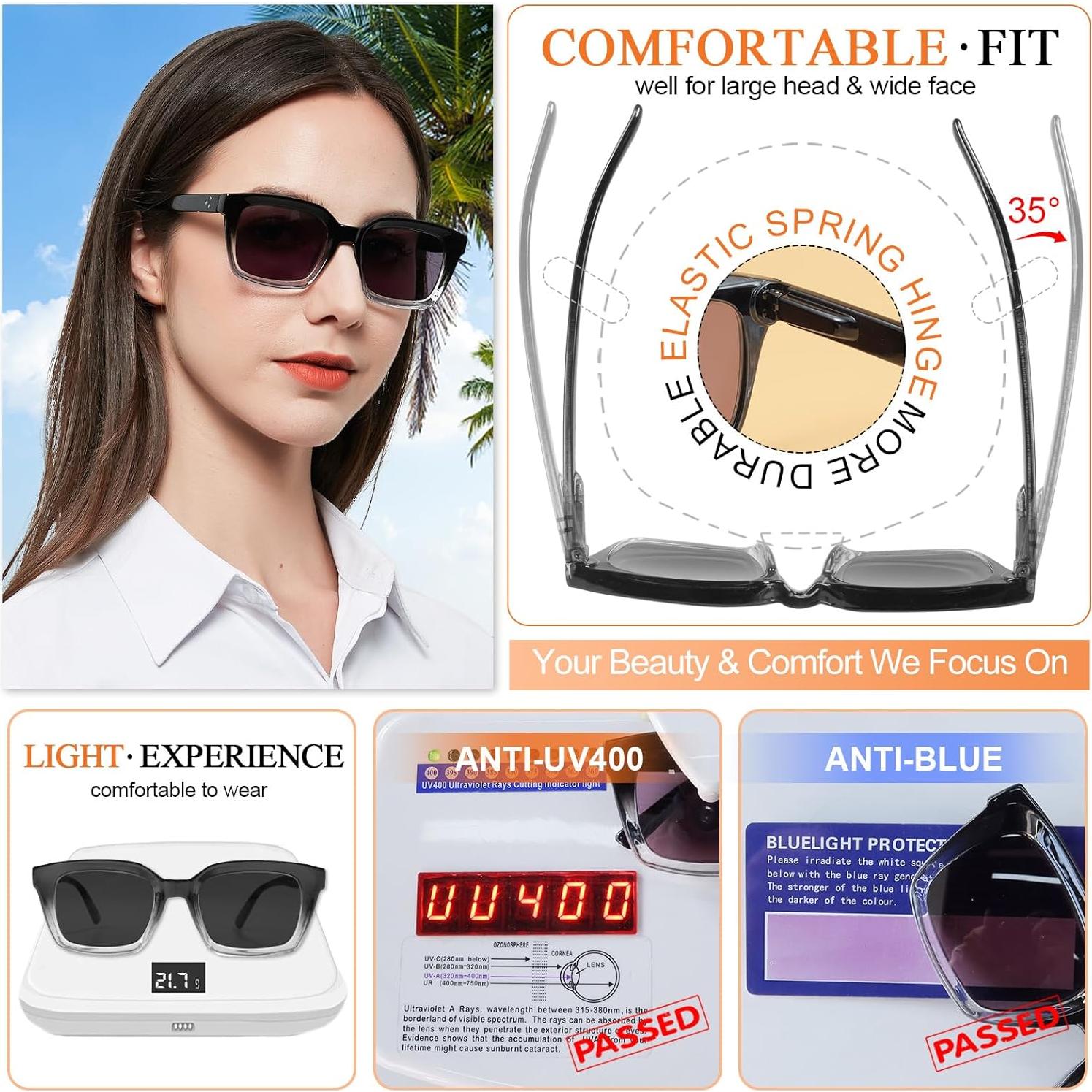 Gafas de Sol Lectoras MARE AZZURO 2.50 UV400 Mujeres