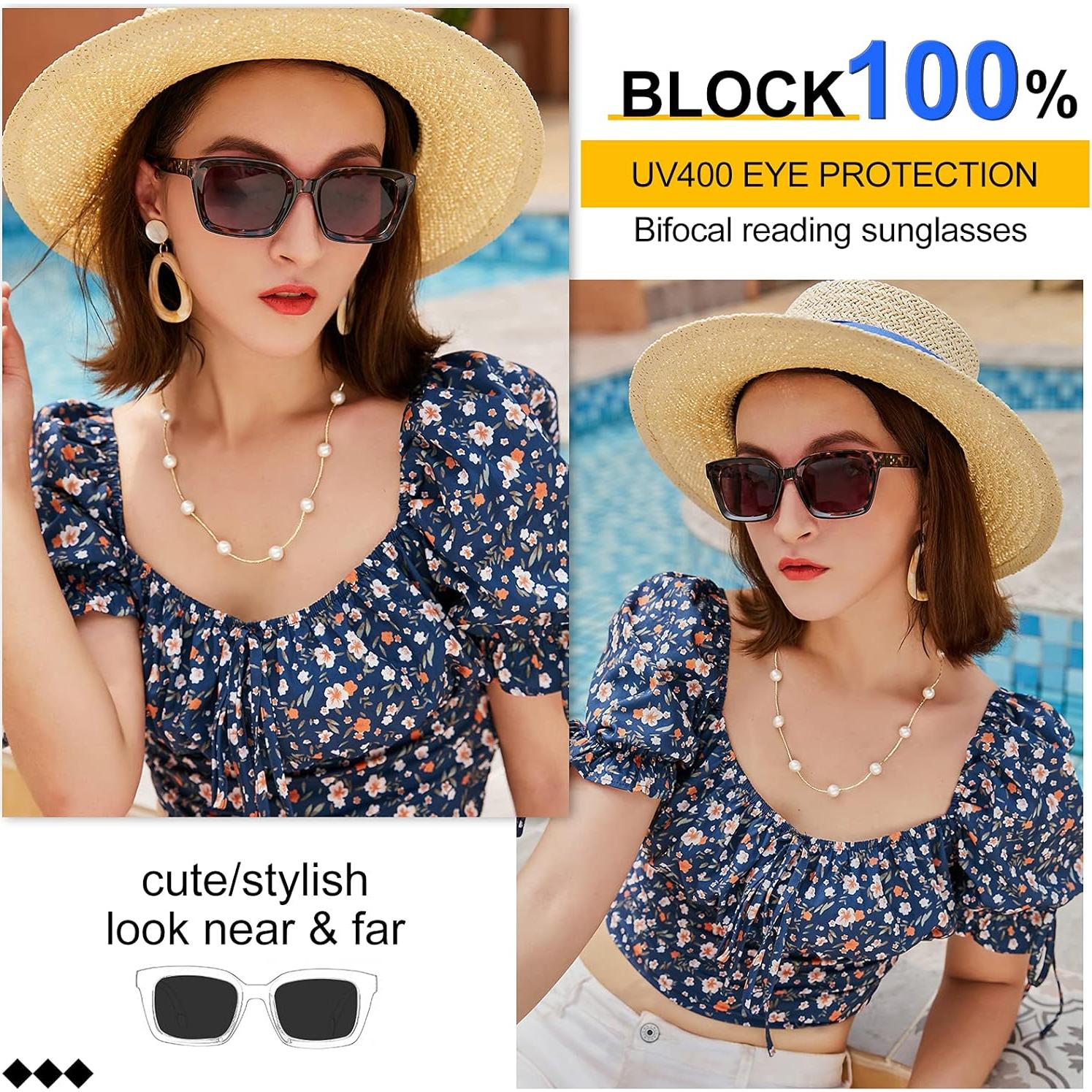 Gafas de Sol Bifocales MARE AZZURO Leopardo 3.5 para Mujeres