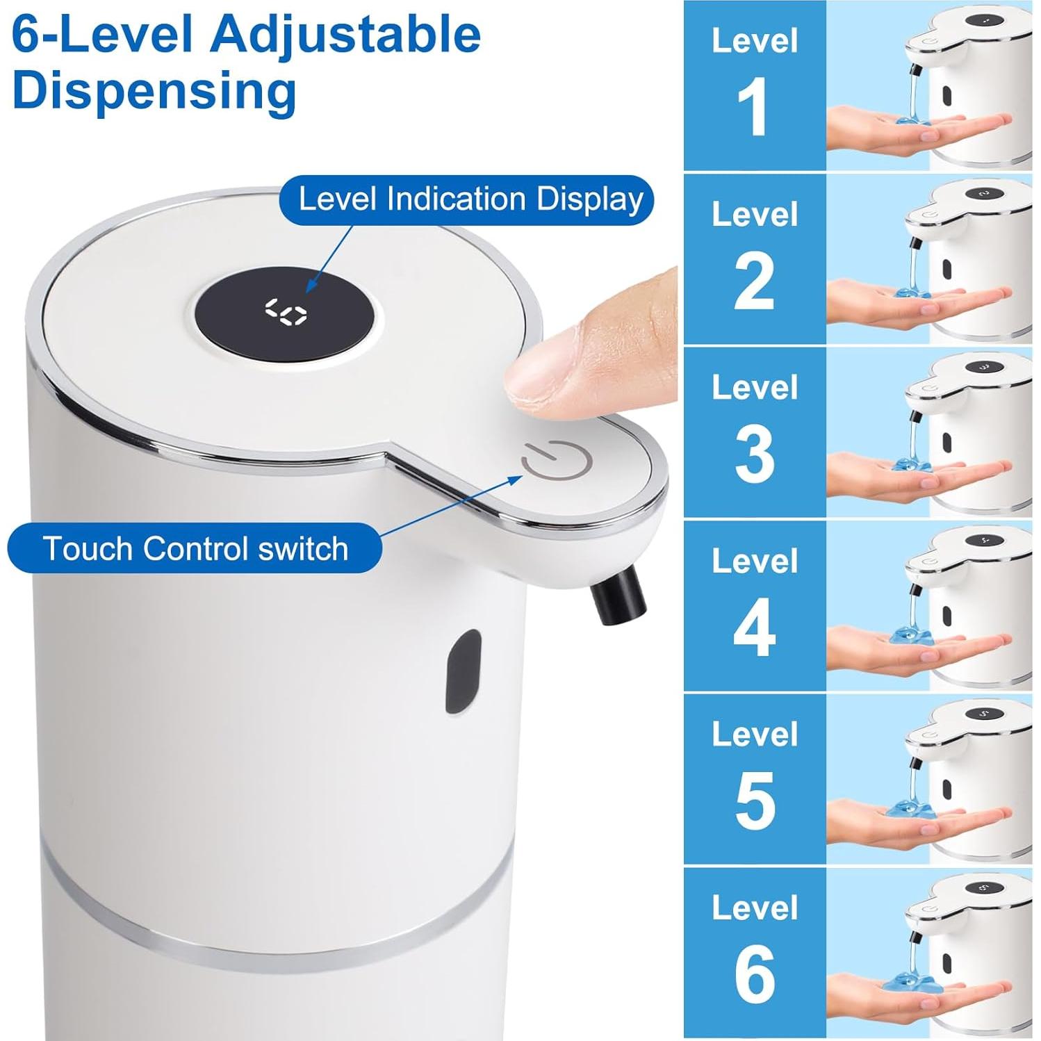 Dispensador Automático de Jabón Rudnia 380ml Sin Contacto