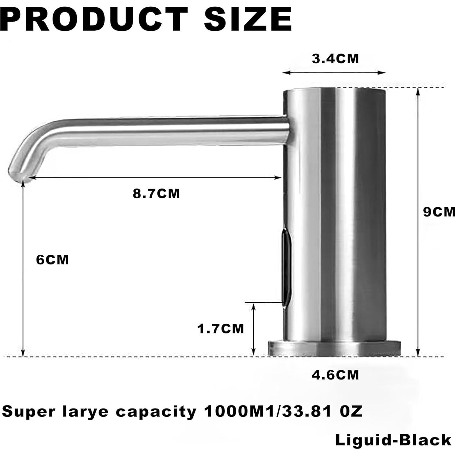 Dispensador Automático de Jabón Tesrin 1000ml Sin Contacto