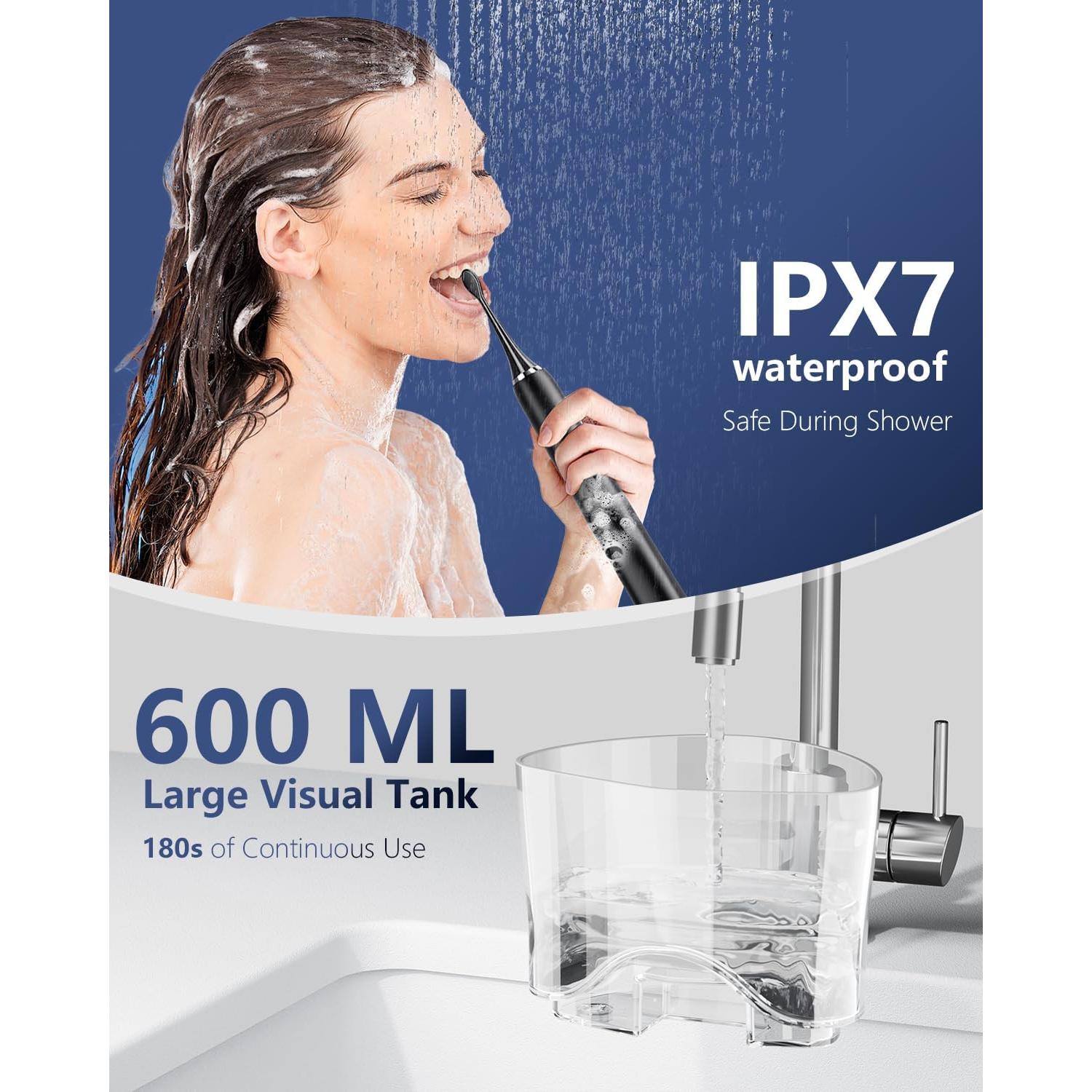 Cepillo de dientes eléctrico OILSAO con irrigador 600ml - 5 modos