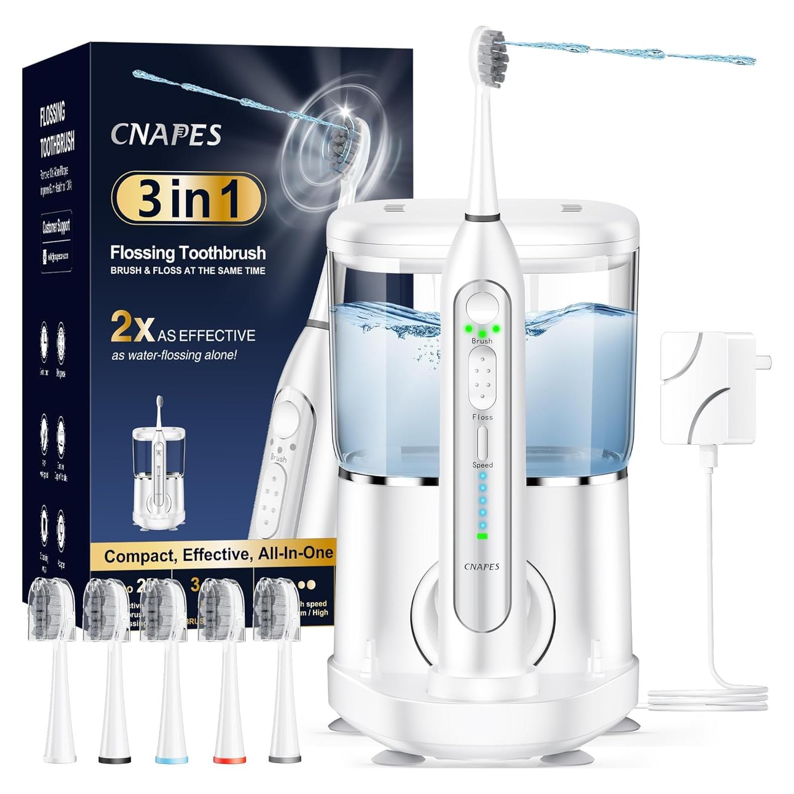 Cepillo de dientes eléctrico CNAPES con irrigador 3 en 1 0.5L