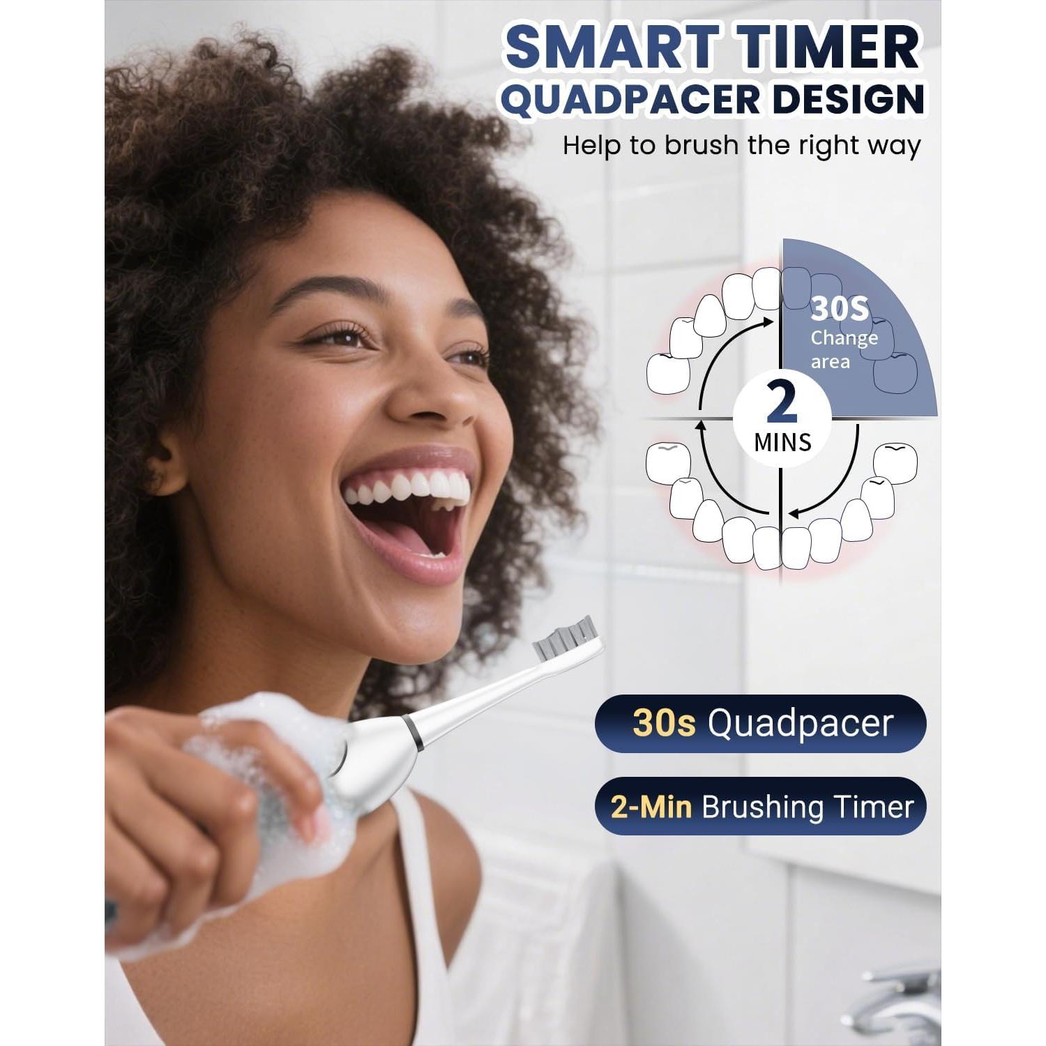 Cepillo de dientes eléctrico CNAPES con irrigador 3 en 1 0.5L