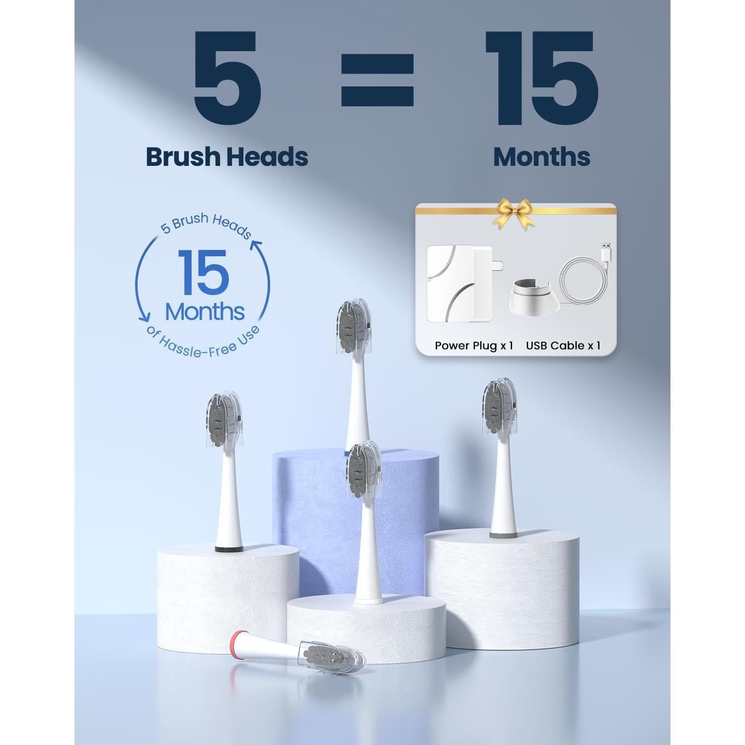 Cepillo de dientes eléctrico CNAPES con irrigador 3 en 1 0.5L