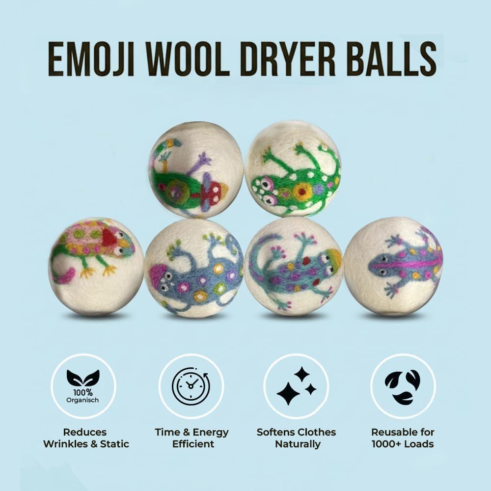 Bolas de Secado de Lana Ezhippie - 6 XL Reutilizables