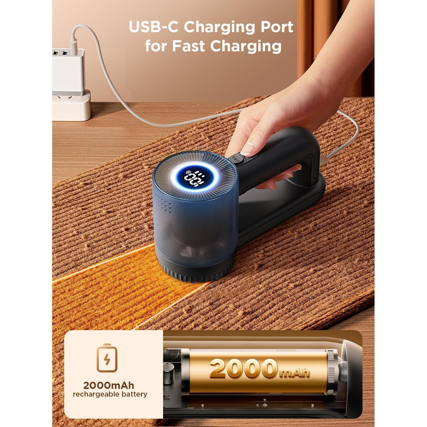 Afeitadora de tela eléctrica FEELNEEDY JR-CY609 6 cuchillas LED