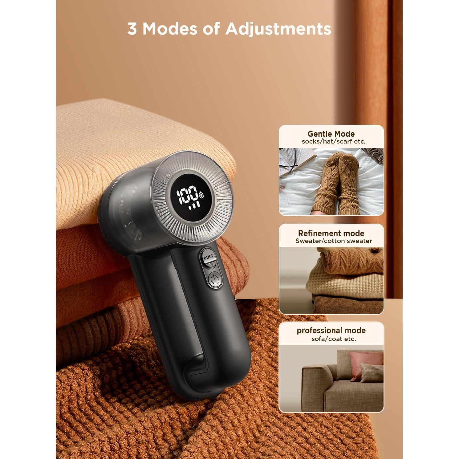 Afeitadora de tela eléctrica FEELNEEDY JR-CY609 6 cuchillas LED