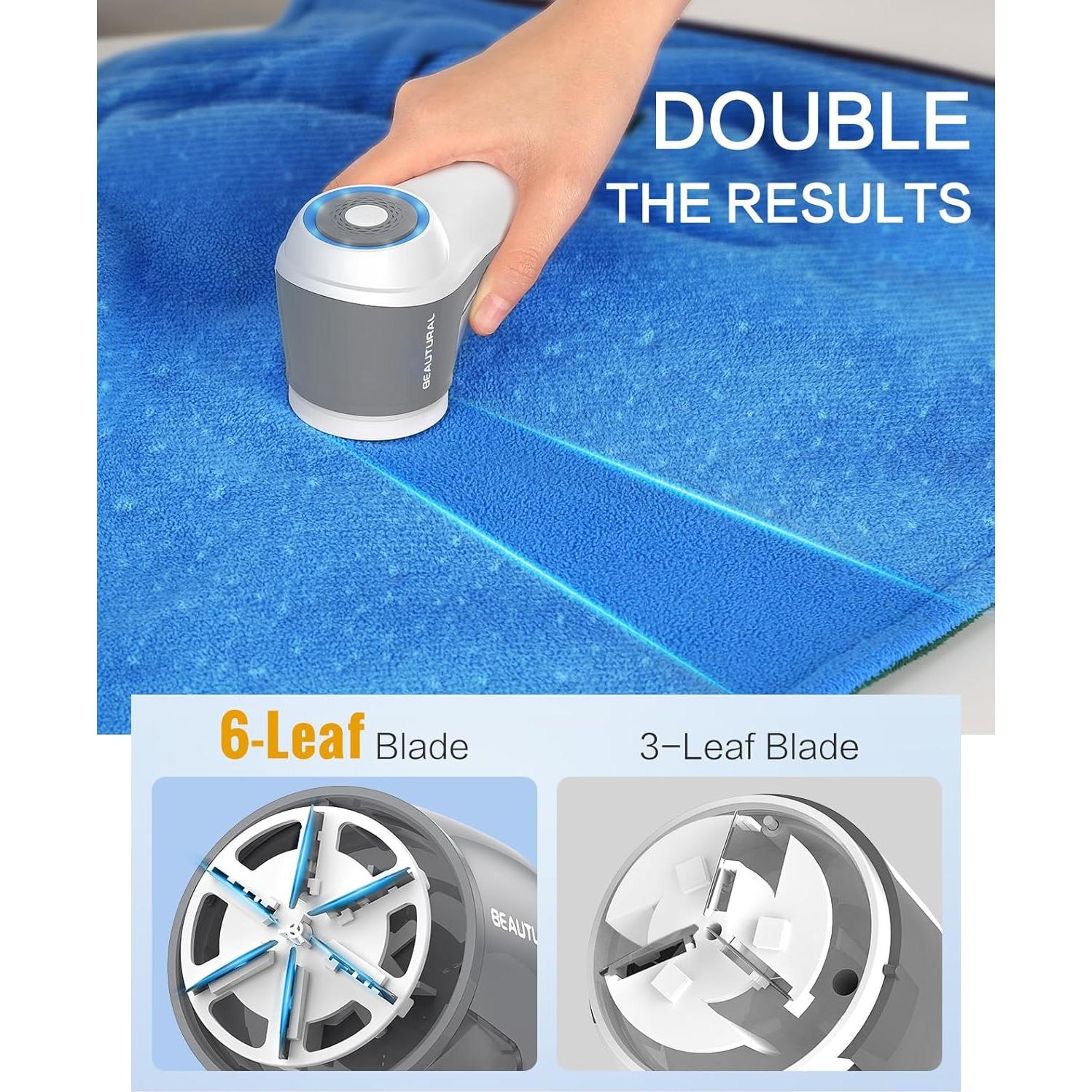 Quitapelusas Eléctrico BEAUTURAL 1-MR02NA10 Recargable 6 Hojas