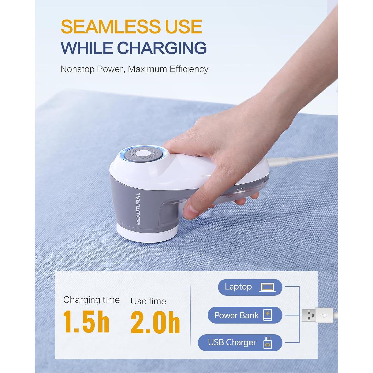 Quitapelusas Eléctrico BEAUTURAL 1-MR02NA10 Recargable 6 Hojas