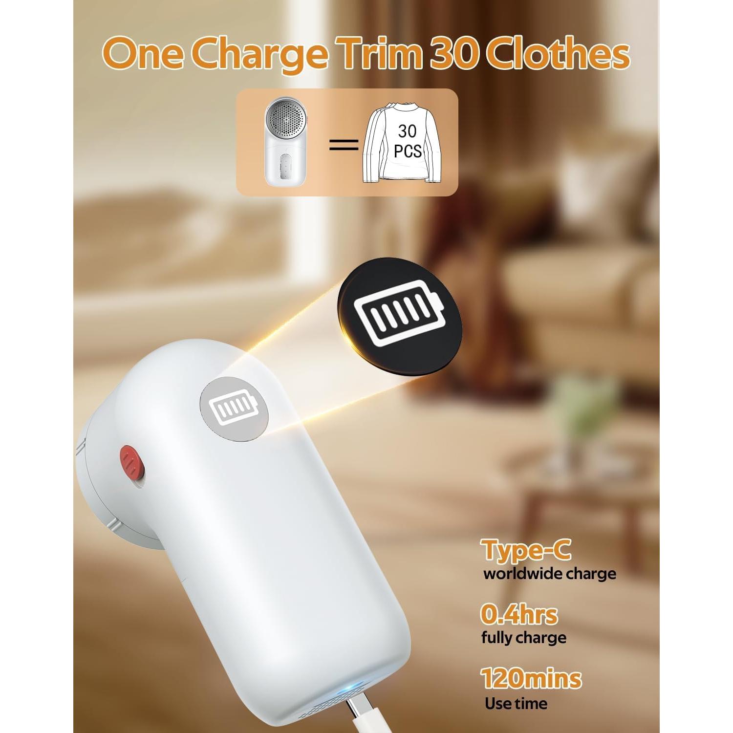 Raspador de tela eléctrico Tylasom TGS01 - Removedor de pelusa