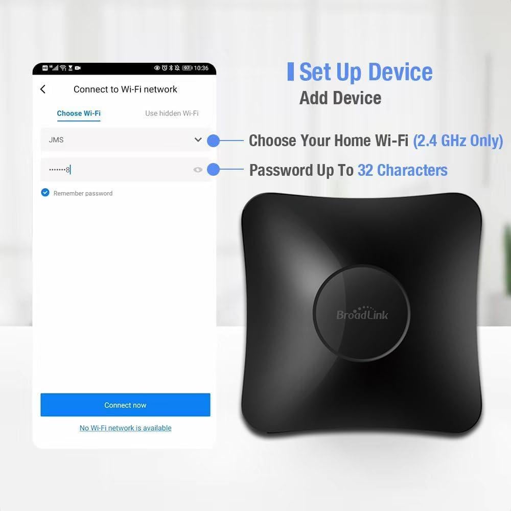 Control Remoto Inteligente BroadLink RM4 Pro - Wi-Fi 2.4 GHz