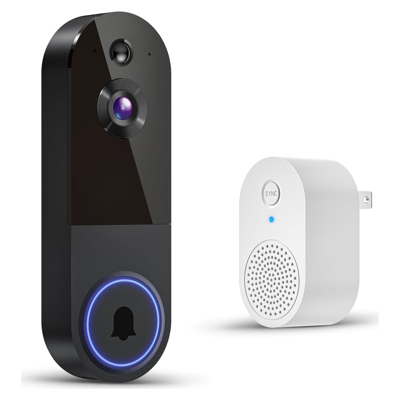 Cámara de Timbre de Video Wi-Fi ClipBlur T52 1080p con Audio Bidireccional