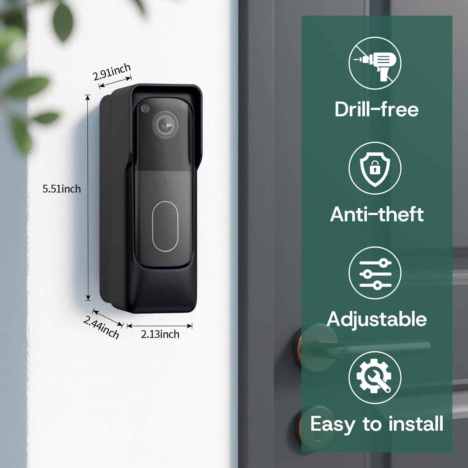 Soporte Antirrobo para Timbre Blink 2ª Gen Ajustable 0-45°