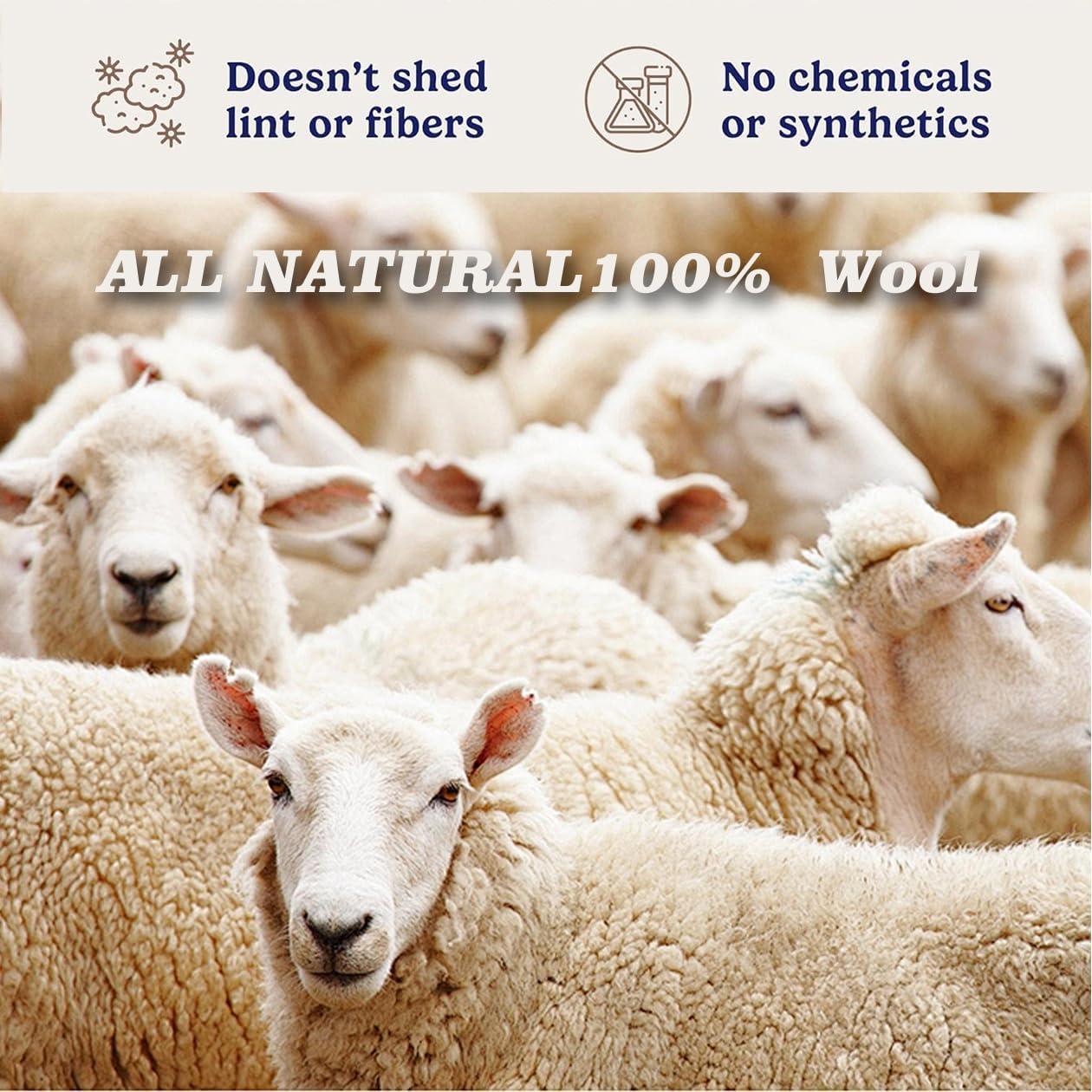 Bolas de Secado de Lana Genérico 6 Unidades 6 cm Reutilizables