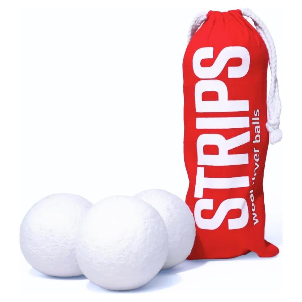 Bolas de Secadora de Lana STRIPS XL Premium - 3 Unidades