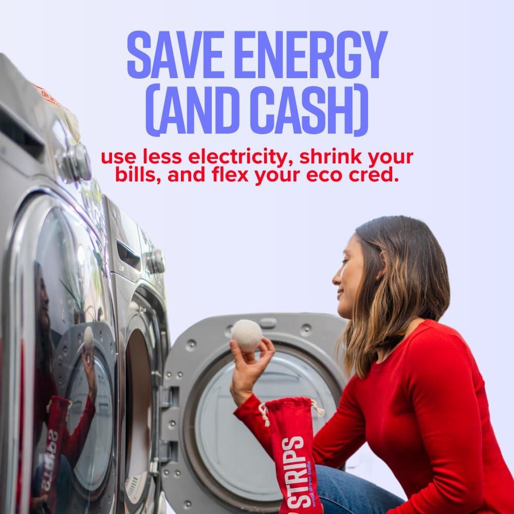 Bolas de Secadora de Lana STRIPS XL Premium - 3 Unidades