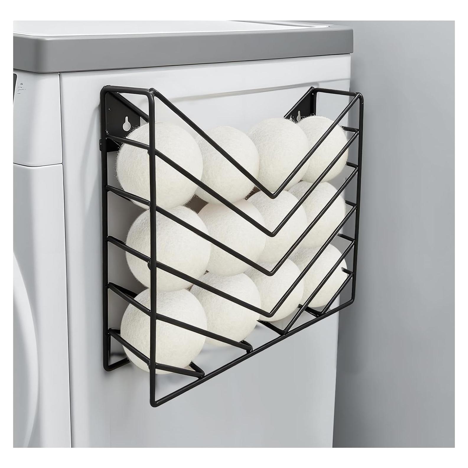 Bolas de Secadora de Lana ZAYHENYOO 12P con Soporte Negro