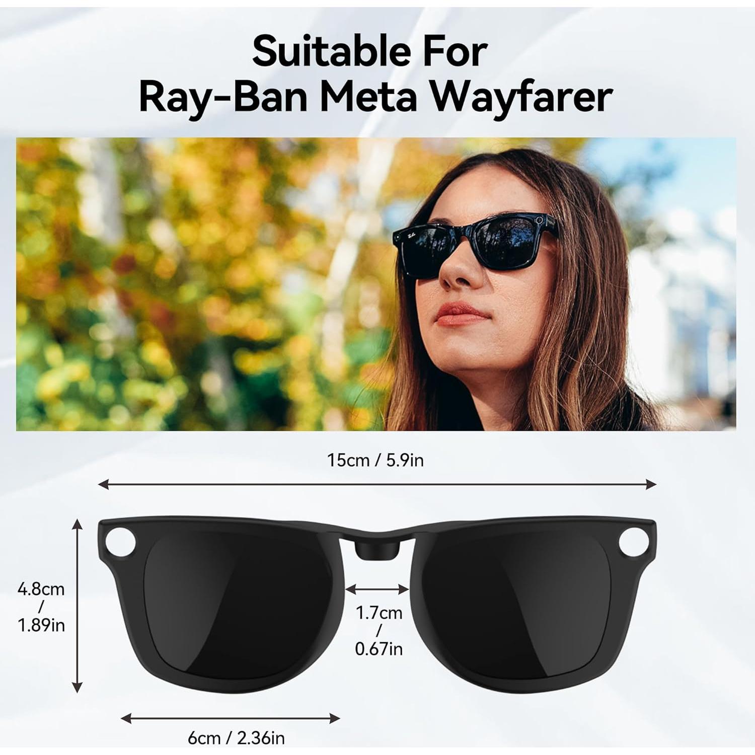 Clip Polarizado RCstyle para Ray-Ban Meta Wayfarer L