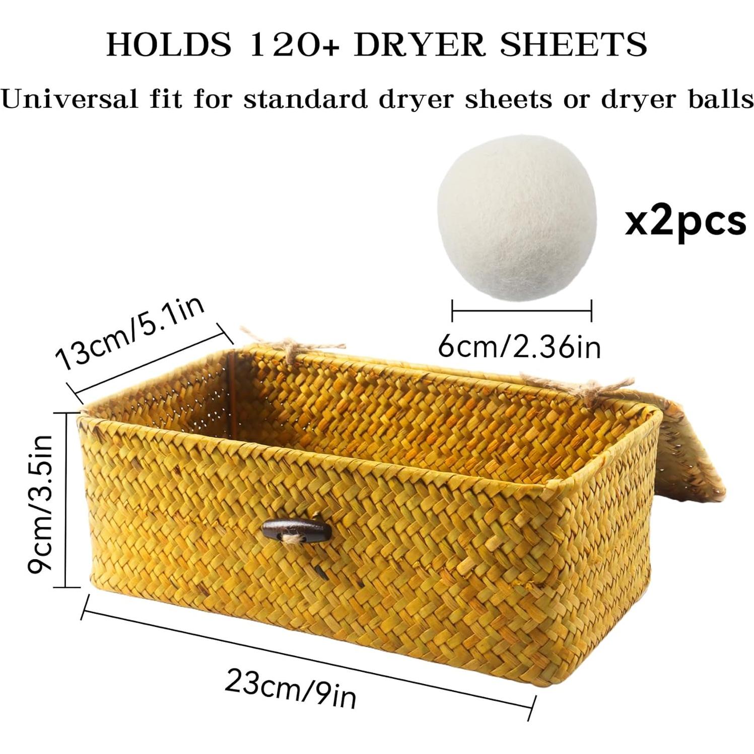 Soporte para Hojas de Secadora Klmnop con 2 Bolas de Lana