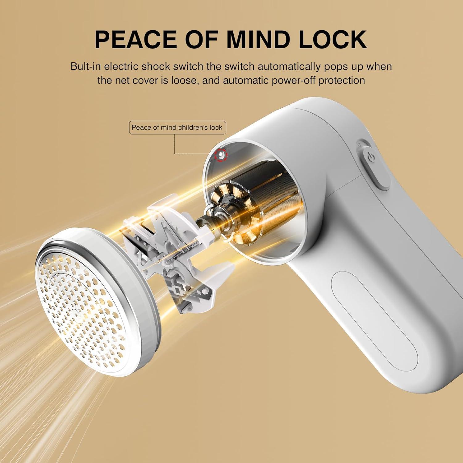 Raspador de Tela Eléctrico BESTMOUMENT M21 Blanco Portátil