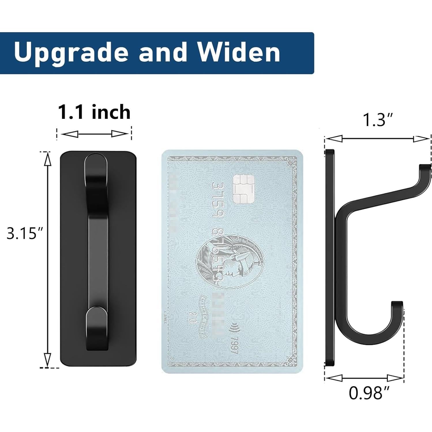 Ganchos Adhesivos de Pared Pickpiff - 4 Paquete, Soporta 5.9KG