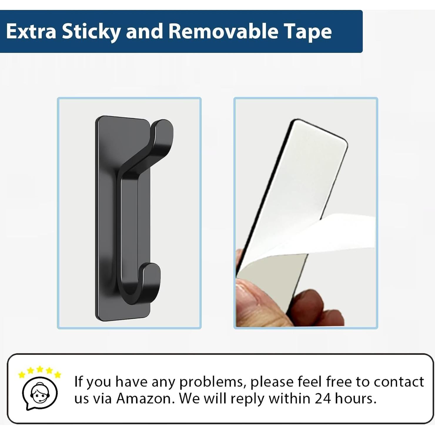 Ganchos Adhesivos de Pared Pickpiff - 4 Paquete, Soporta 5.9KG