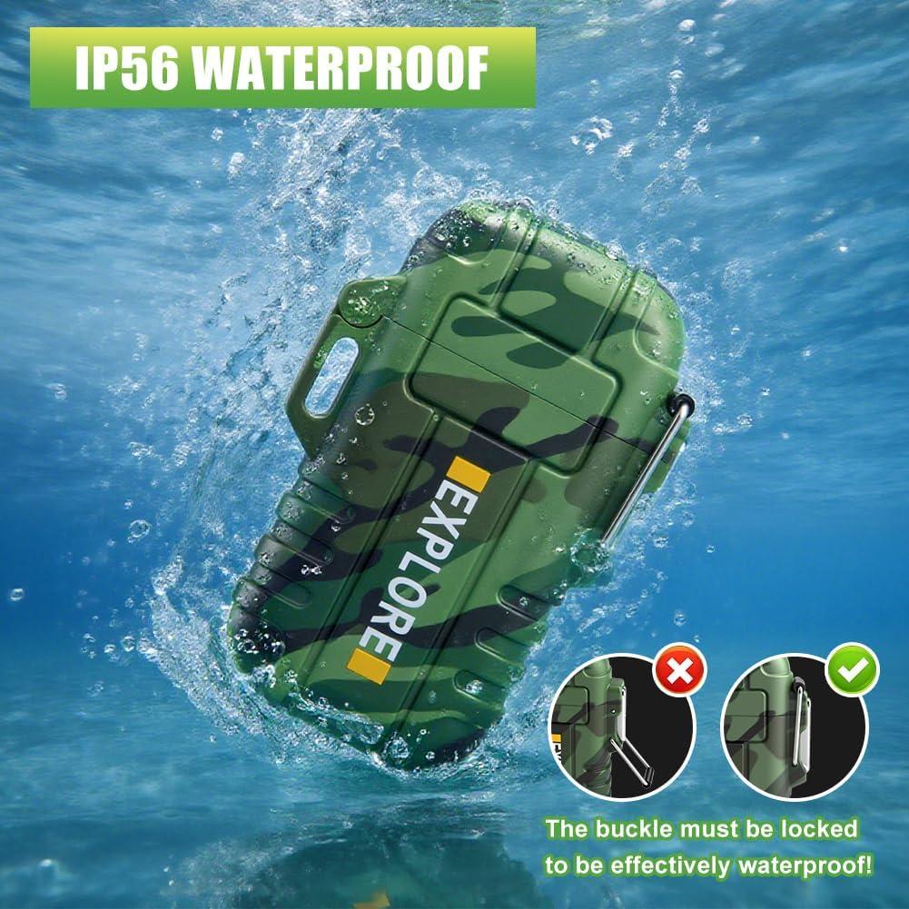 Encendedor Eléctrico LcFun Recargable USB C Impermeable Camuflaje