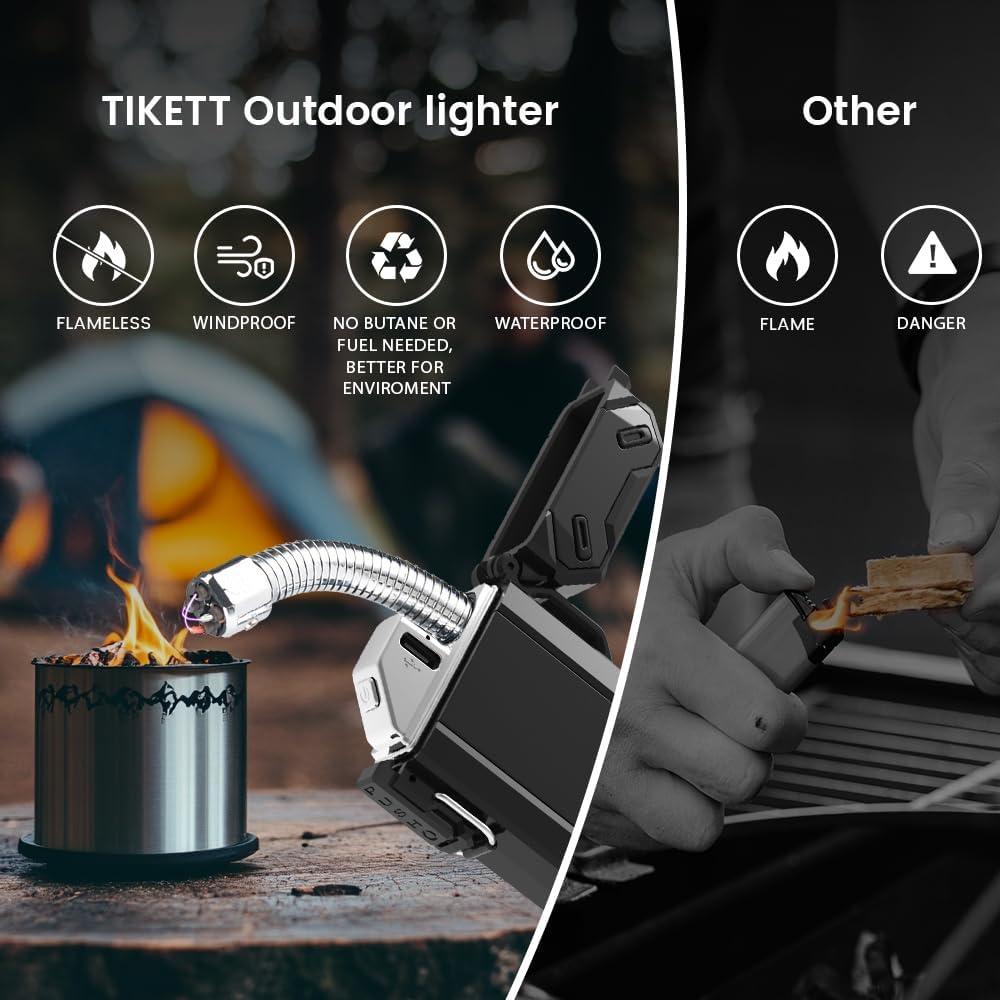 Encendedor eléctrico recargable USB TIKETT TK6 a prueba de agua