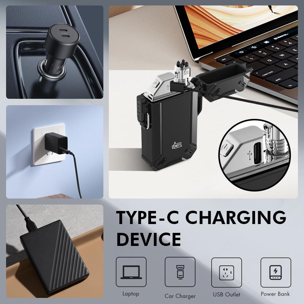 Encendedor eléctrico recargable USB TIKETT TK6 a prueba de agua