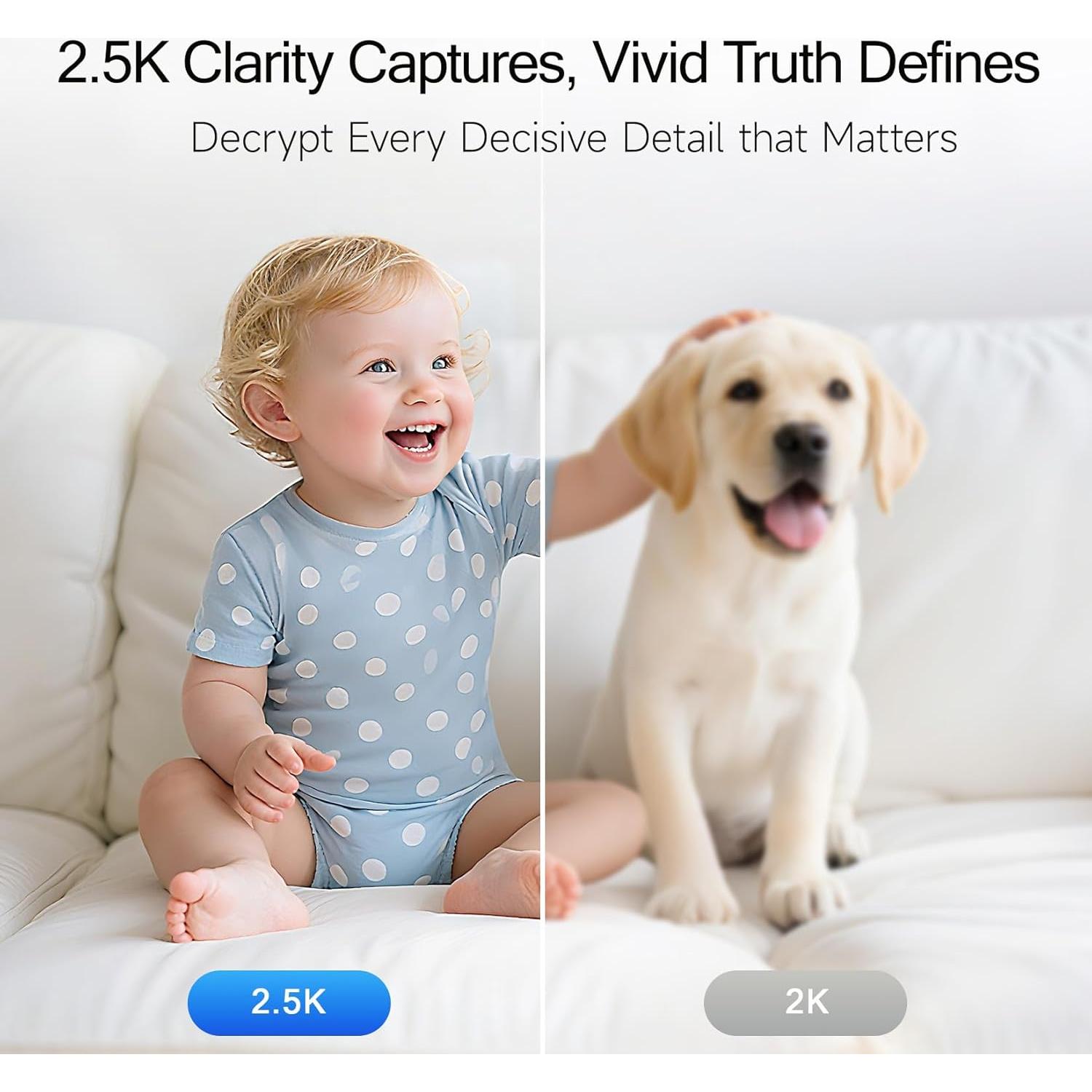 Cámara de Seguridad Interior CINMOORE C2LU 2.5K con AI