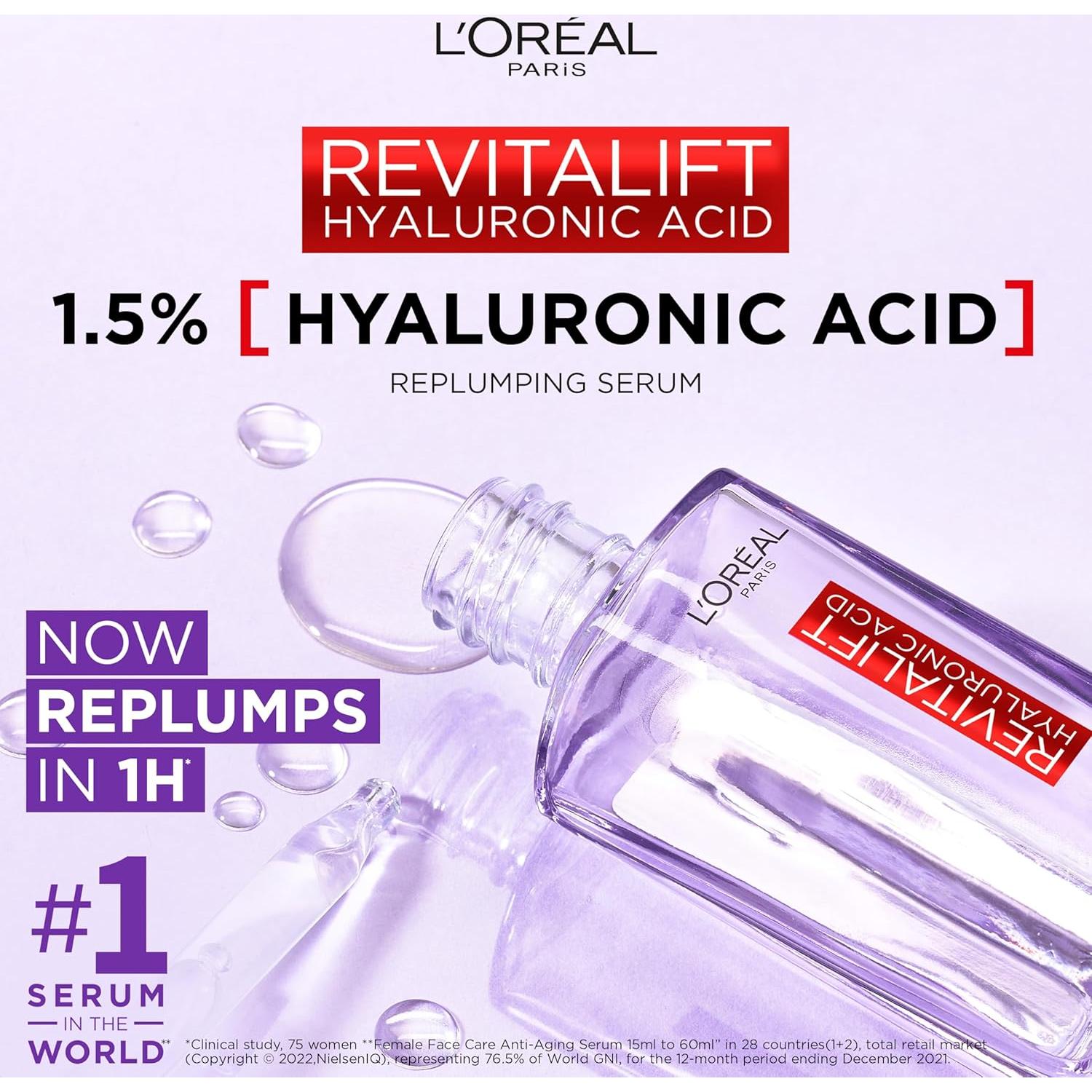 Suero Revitalift Filler L'Oreal Paris 1.5% Ácido Hialurónico