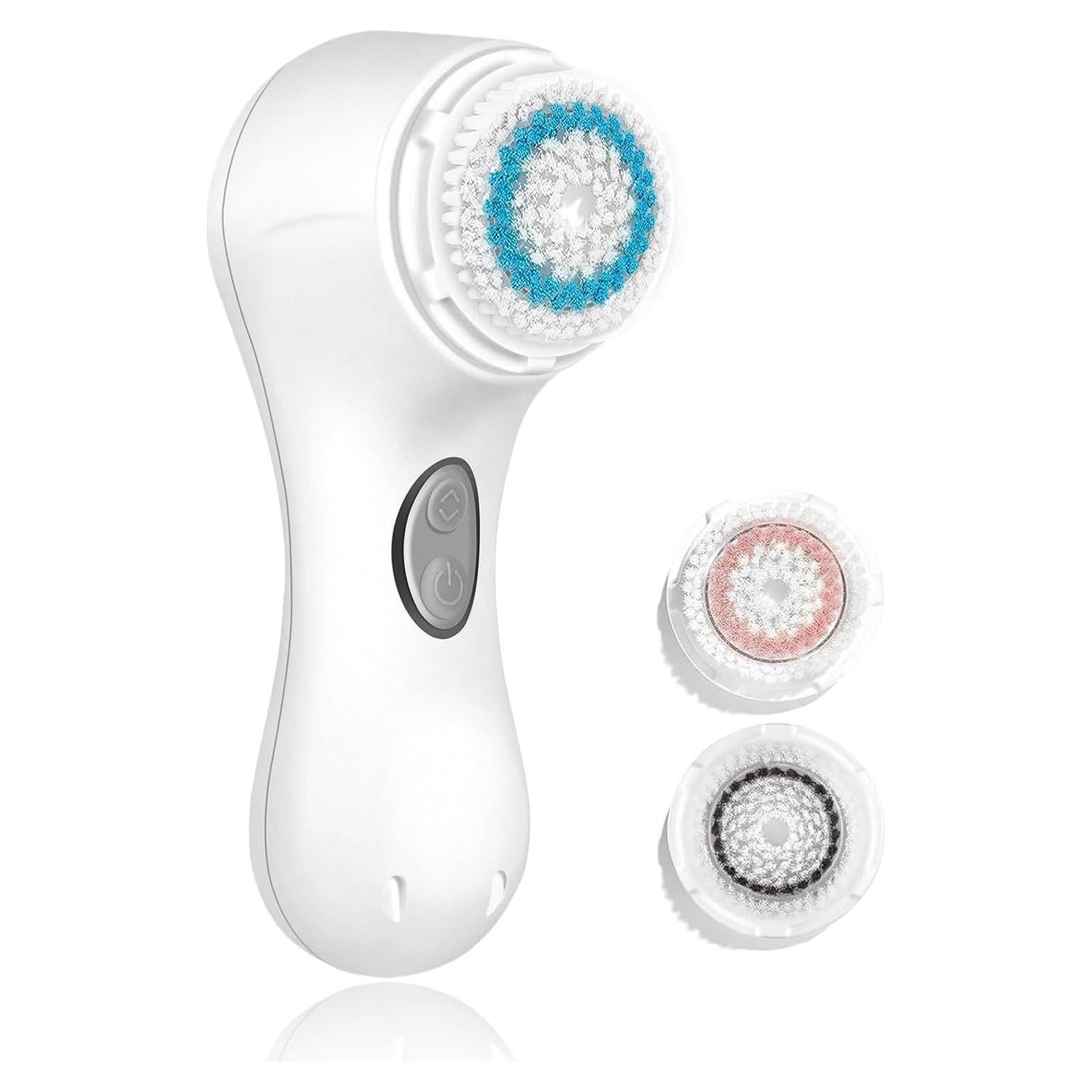 Cepillo Facial Limpiador Eléctrico Microtree T3 Blanco, 2 Velocidades