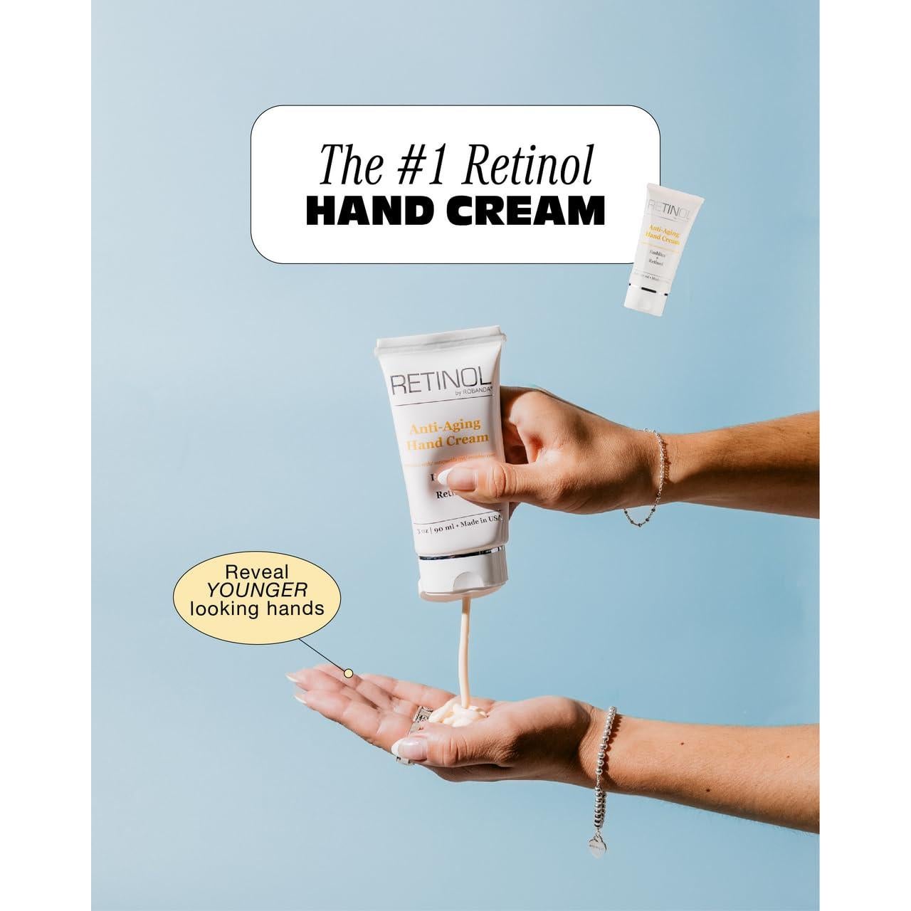 Crema de Manos Anti-Envejecimiento Robanda con Retinol 85 g