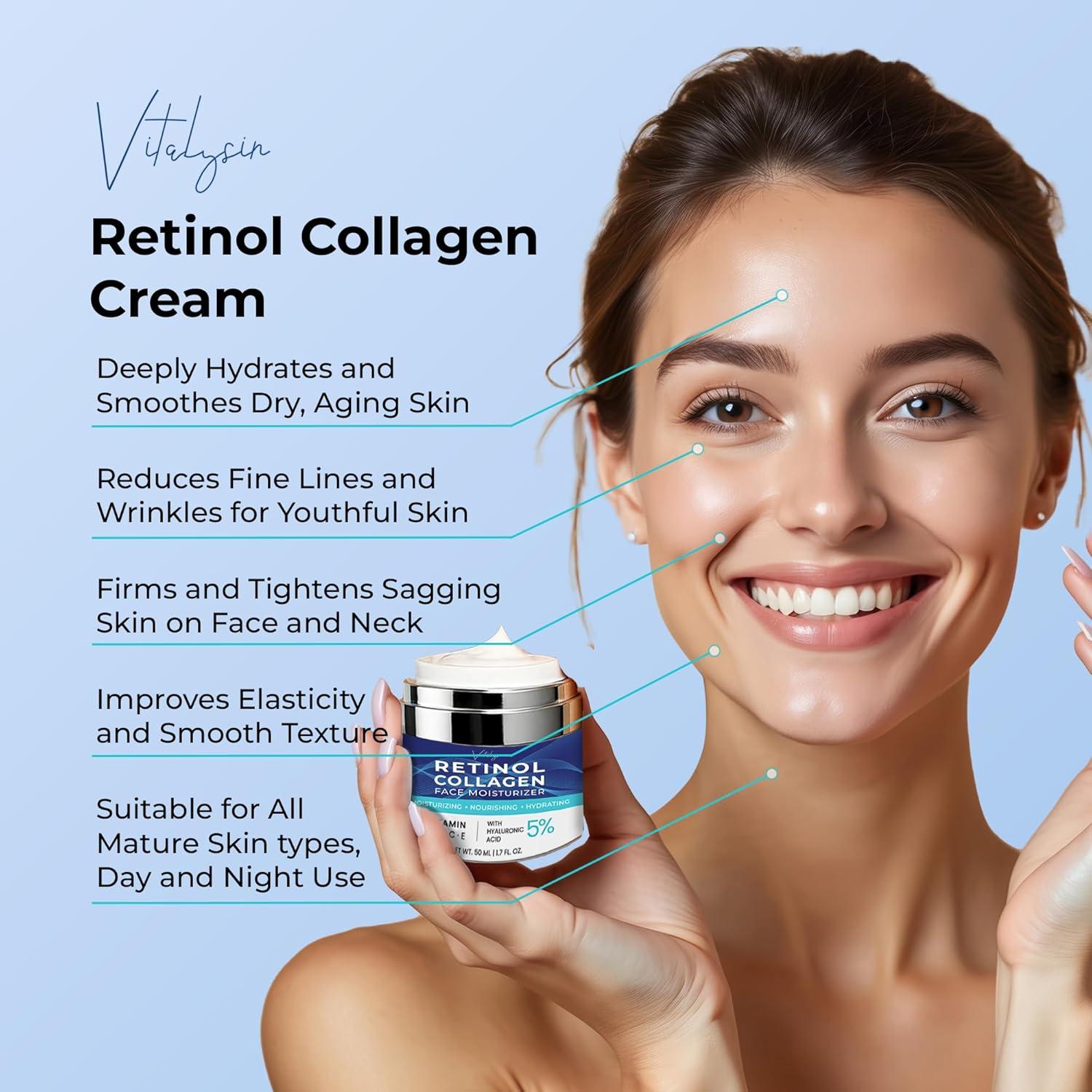 Hidratante Facial Vitalysin 50.3 ml Antiarrugas Piel Madura