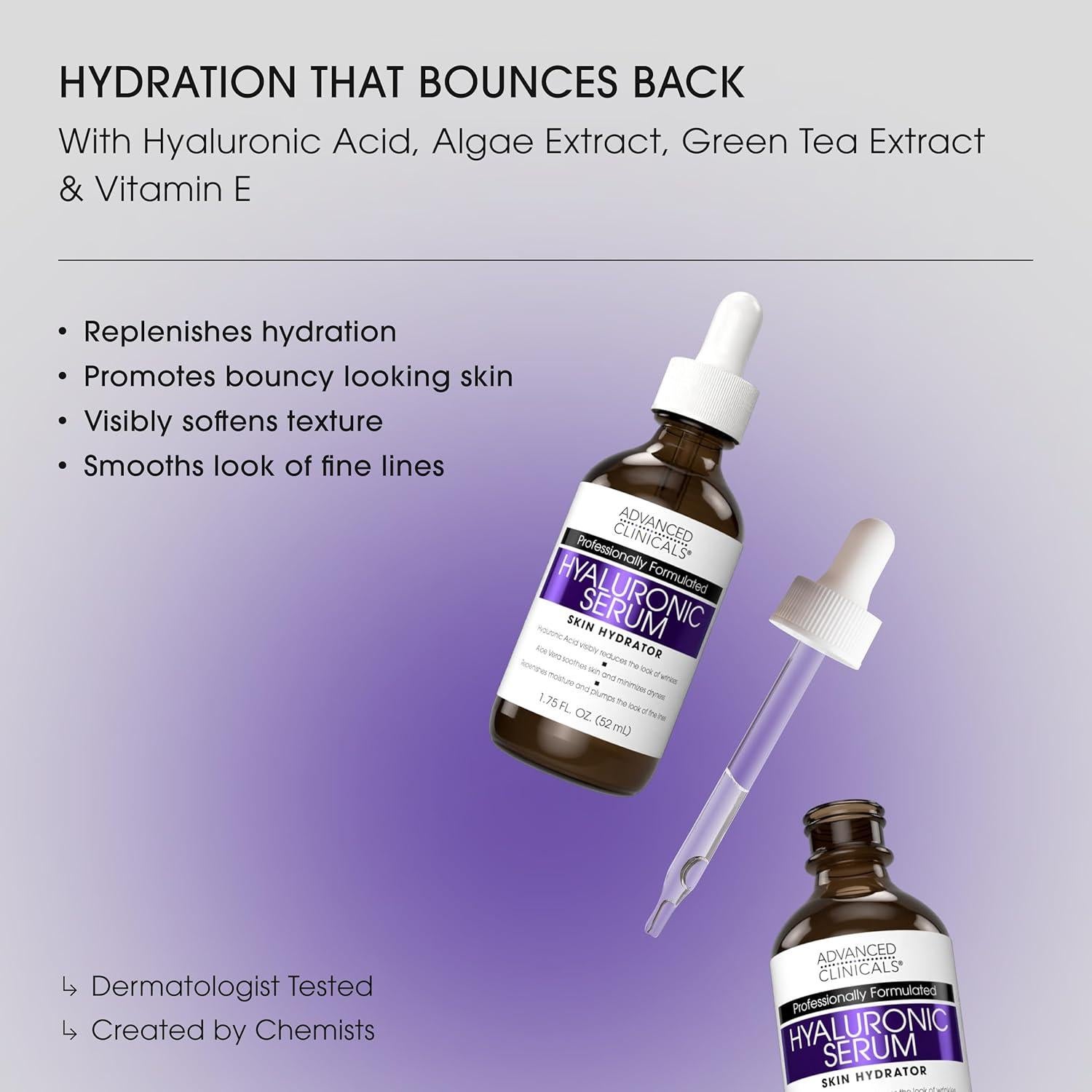 Conjunto de Serums Antienvejecimiento Advanced Clinicals - Vitamina C, Retinol y Ácido Hialurónico