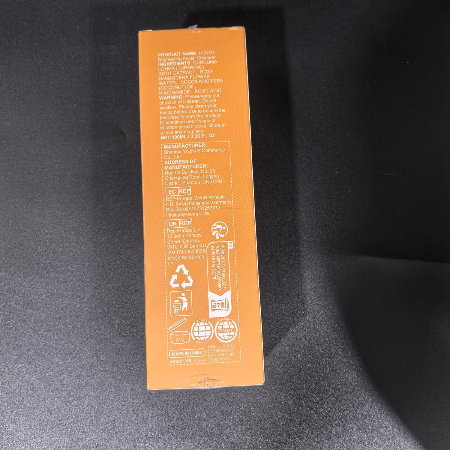 Limpiador Facial de Cúrcuma RC - Espumoso y Nutritivo 2Pcs