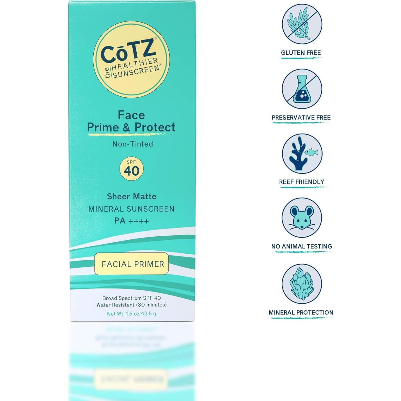 Protector Solar Mineral CoTZ Cara Prime SPF 40 42.5 g