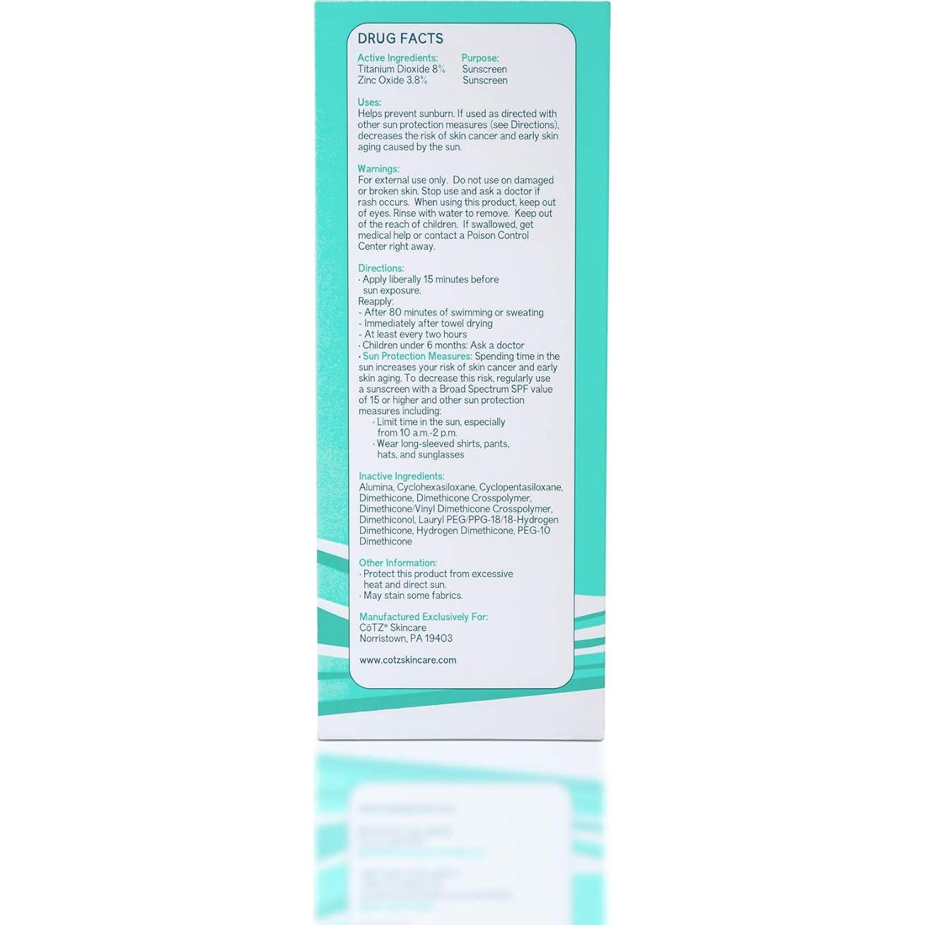 Protector Solar Mineral CoTZ Cara Prime SPF 40 42.5 g