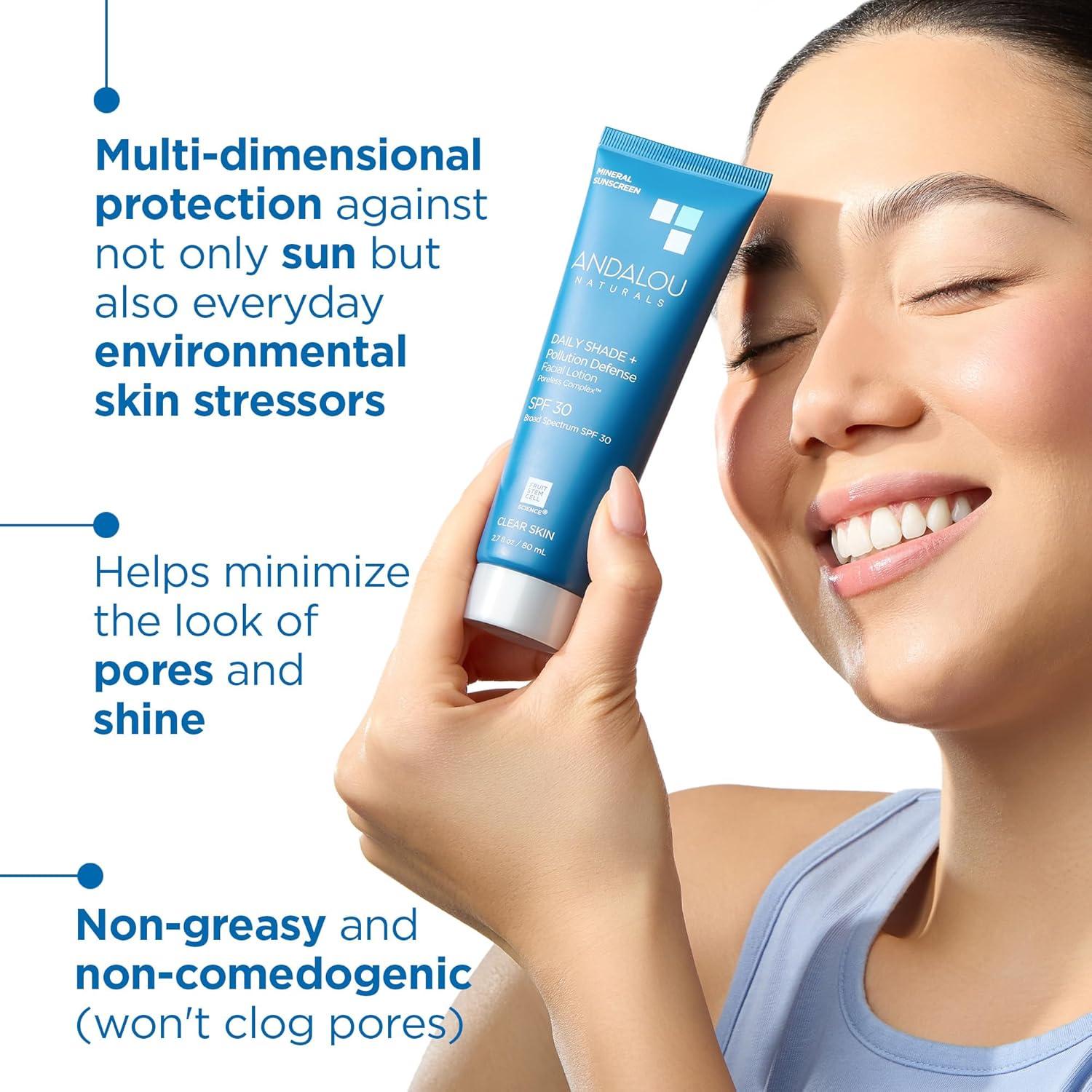 Andalou Naturals Protector Solar Facial SPF 30 - 80 ml