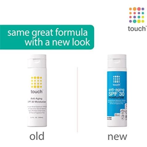 Crema Hidratante Facial Touch SPF 30 con Vitamina C y Ácido Hialurónico - 93.6 g